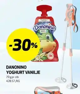 Bunnpris DANONINO YOGHURT VANILJE tilbud