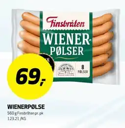 Bunnpris WIENERPØLSE tilbud
