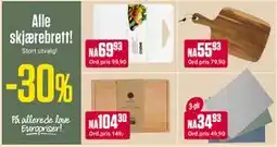 Europris Alle skjærebrett! tilbud