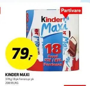 Bunnpris KINDER MAXI tilbud