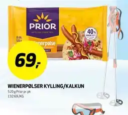 Bunnpris WIENERPØLSER KYLLING/KALKUN tilbud