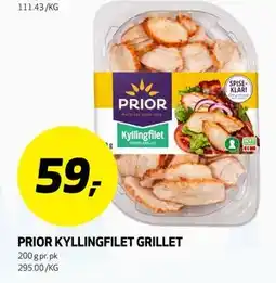 Bunnpris PRIOR KYLLINGFILET GRILLET tilbud