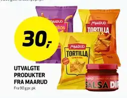 Bunnpris UTVALGTE PRODUKTER FRA MAARUD tilbud
