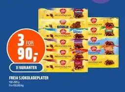 Coop Obs 11 VARIANTER FREIA SJOKOLADEPLATER tilbud