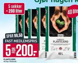 Europris PLANTEJORD, Medlemspris tilbud