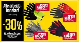 Europris Alle arbeidshansker! tilbud