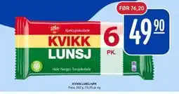 Rema 1000 KVIKK LUNSJ 6PK tilbud