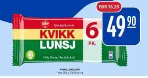 Rema 1000 KVIKK LUNSJ 6PK tilbud