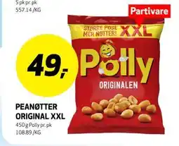 Bunnpris PEANØTTER ORIGINAL XXL tilbud
