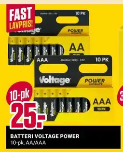 Europris BATTERI VOLTAGE POWER tilbud