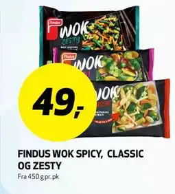 Bunnpris FINDUS WOK SPICY, CLASSIC OG ZESTY tilbud