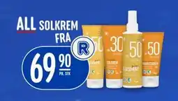 Rema 1000 ALL R-Solkrem, App-pris tilbud