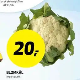 Bunnpris BLOMKÅL tilbud