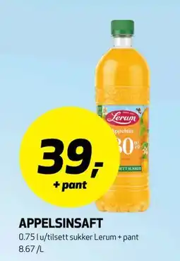 Bunnpris APPELSINSAFT tilbud