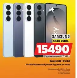 POWER Galaxy S26+ 512 GB tilbud