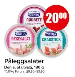 Spar Påleggssalater tilbud