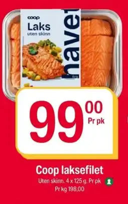 Coop Extra Coop laksefilet tilbud