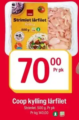 Coop Extra Coop kylling lårfilet tilbud