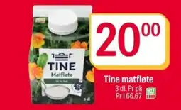 Coop Extra Tine matfløte tilbud