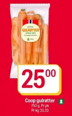 Coop Extra Coop gulrøtter tilbud