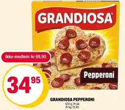 Coop Extra Grandiosa pepperoni tilbud