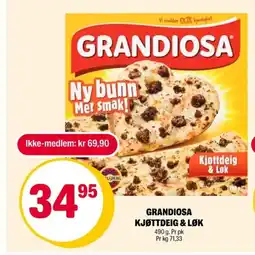Coop Extra Grandiosa kjøttdeig & løk tilbud