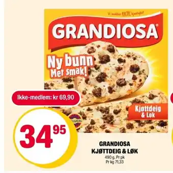 Grandiosa kjøttdeig & løk