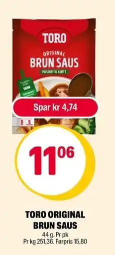 Coop Extra Toro original brun saus tilbud