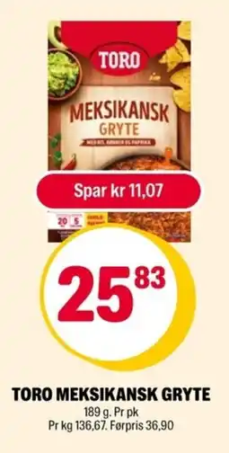 Coop Extra Toro meksikansk gryte tilbud
