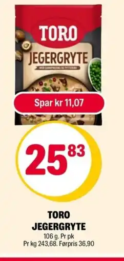 Coop Extra Toro jegergryte tilbud