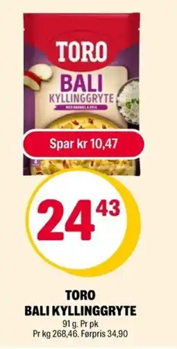 Coop Extra Toro bali kyllinggryte tilbud