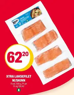 Coop Extra Xtra laksefilet m/skinn tilbud