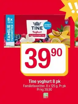Coop Extra Tine yoghurt 8 pk tilbud