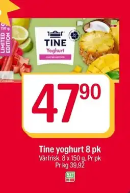Coop Extra Tine yoghurt 8 pk tilbud