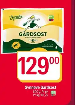 Coop Extra Synnøve Gårdsost tilbud