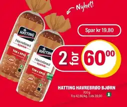 Coop Extra Hatting havrebrød bjørn tilbud