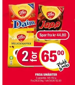 Coop Extra Freia småbiter tilbud
