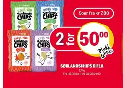 Coop Extra Sørlandschips rifla tilbud