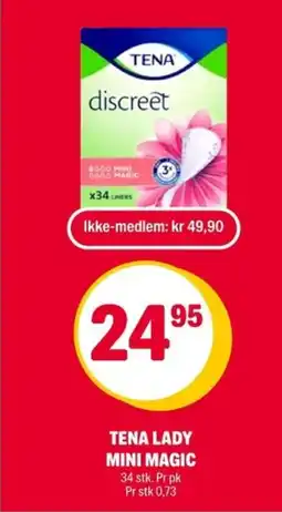 Coop Extra Tena lady mini magic tilbud