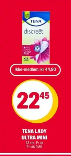 Coop Extra Tena lady ultra mini tilbud
