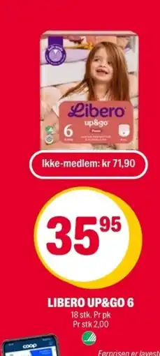 Coop Extra Libero up&go 6 tilbud