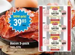 Eurocash Bacon 3-pack tilbud