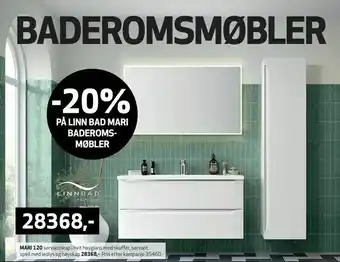 Flisekompaniet Linn bad mari baderomsmøbler tilbud