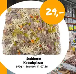 Havaristen Stabburet kebabpizza tilbud