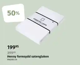 Nille Henny formsydd satenglaken tilbud