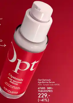 Oriflame Opt Optimals Age Revive Serum tilbud