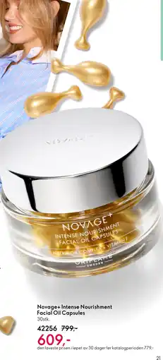 Oriflame Novage+ Intense Nourishment Facial Oil Capsules tilbud