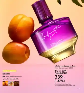 Oriflame Infinita you Eau de Parfum tilbud