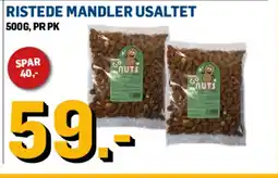 Price Lagerbutikk Ristede Mandler usaltet tilbud