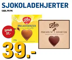 Price Lagerbutikk Freia Sjokoladehjerter tilbud